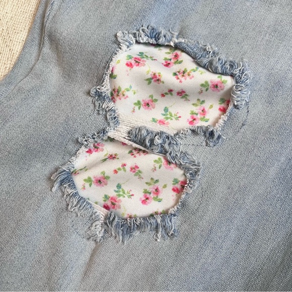 Judy blue skinny fit patchwork floral jeans - Picture 11 of 15